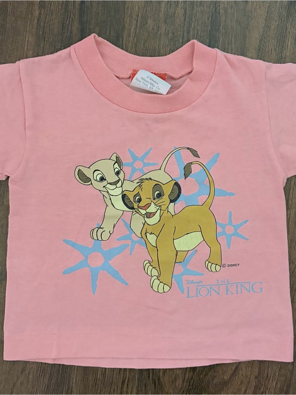 Vintage Disney Pink The Lion King Short Sleeve Tee